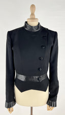 Giacca corta inserti pelle Givenchy