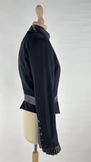 Giacca corta inserti pelle Givenchy
