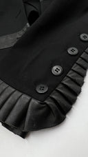 Giacca corta inserti pelle Givenchy