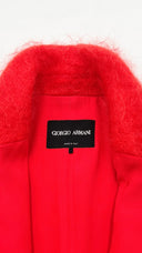Cappotto arancione in lana GIORGIO ARMANI