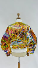 Bomber laminato multicolore Emilio Pucci
