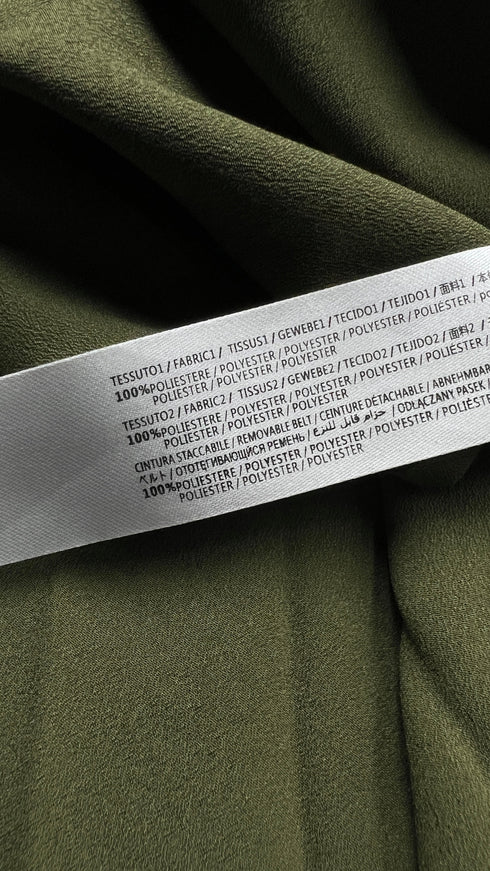 Abito lungo in tulle plissé