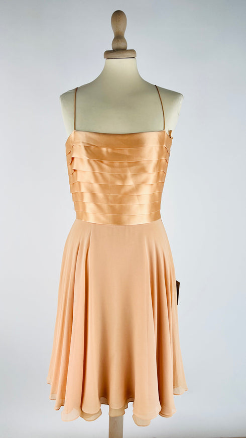 Abito corto 100% seta