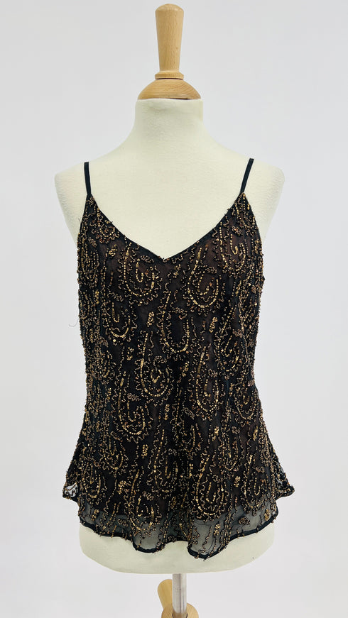 Top perline bronzo