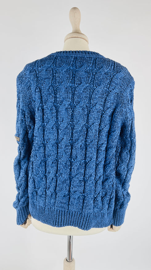 Maglia girocollo blu