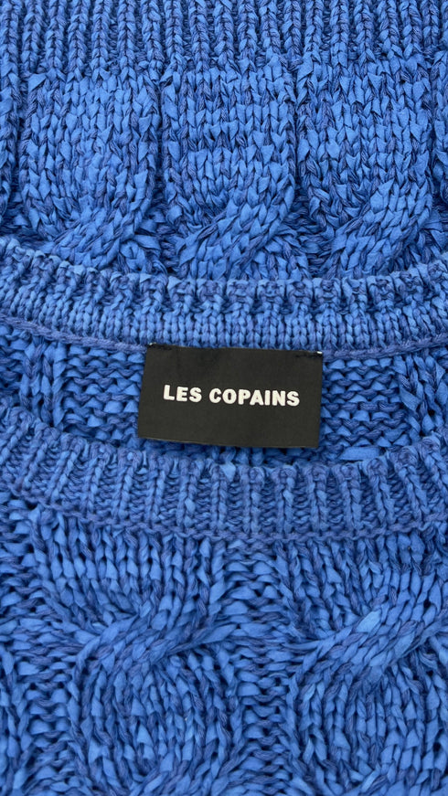 Maglia girocollo blu