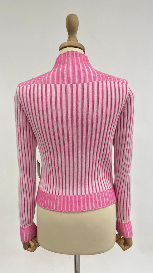 Maglione a coste in cotone