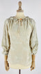 Blusa fiori ricamati