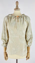 Blusa fiori ricamati