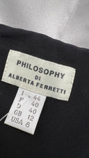 Abito arricciato argento Philosophy di Alberta Ferretti