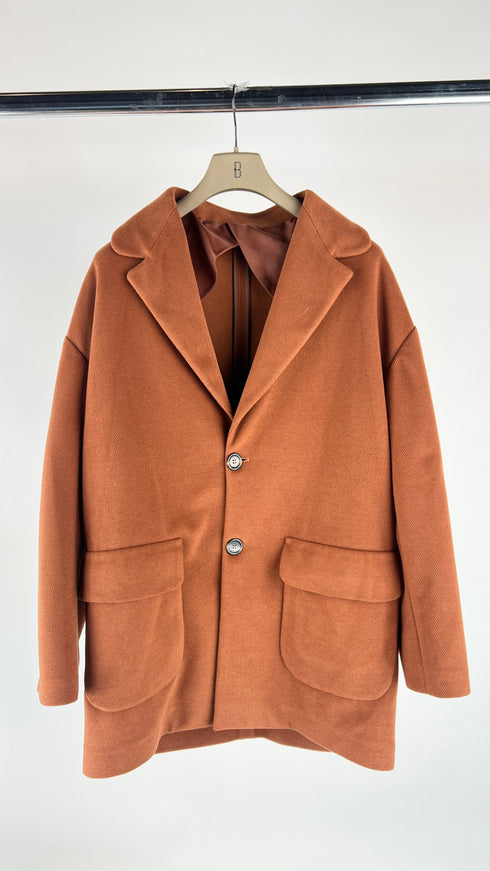 Cappotto corto arancione