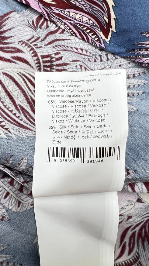 Abito midi stampa aquile