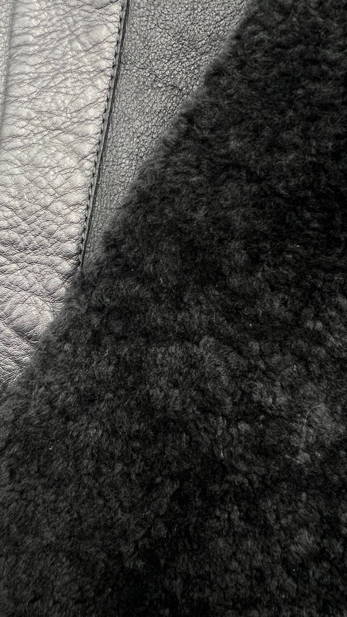 Giacca teddy girocollo