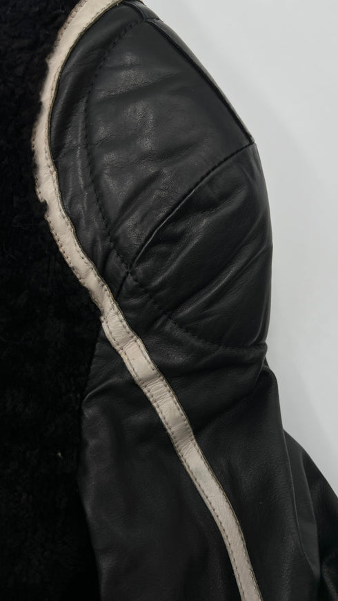 Giacca teddy girocollo