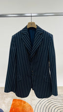 Blazer in Gessato blu Vivienne Westwood MAN