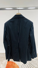 Blazer in Gessato blu Vivienne Westwood MAN