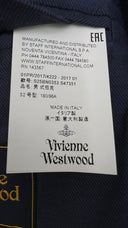 Blazer in Gessato blu Vivienne Westwood MAN