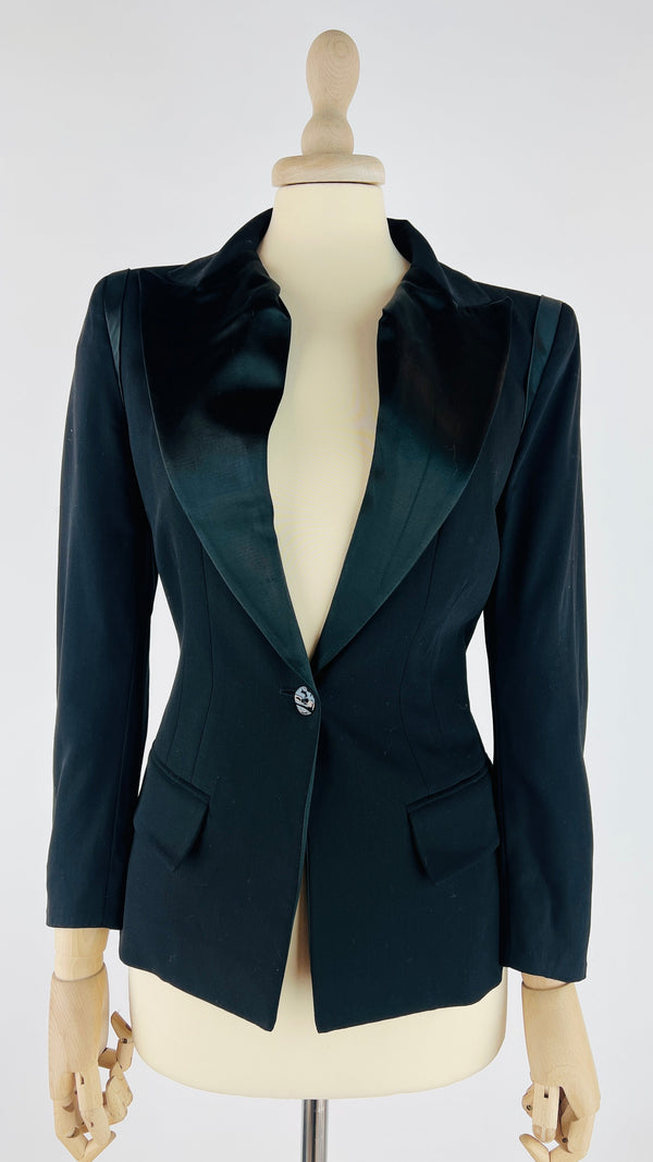 Blazer rever raso