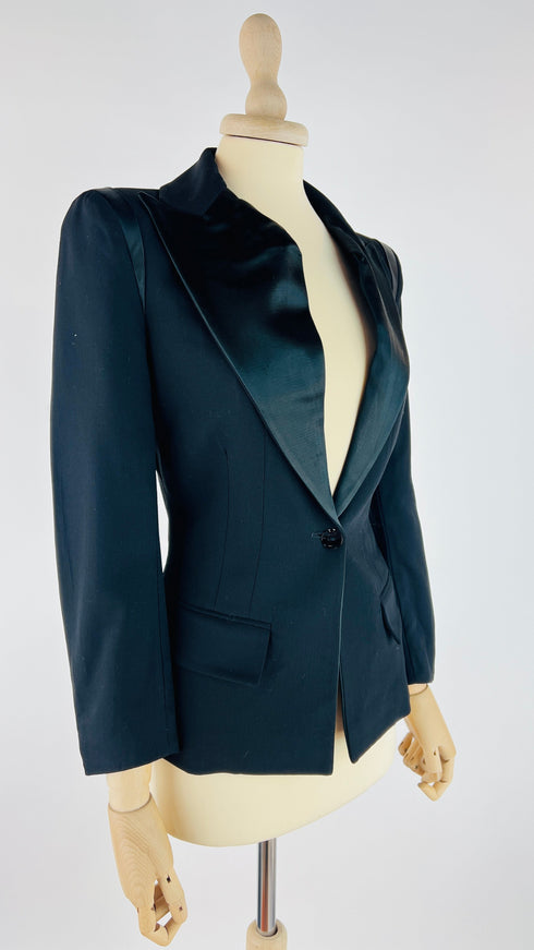 Blazer rever raso
