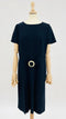 Abito midi vintage blu