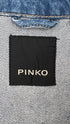 Giacca denim logo strass