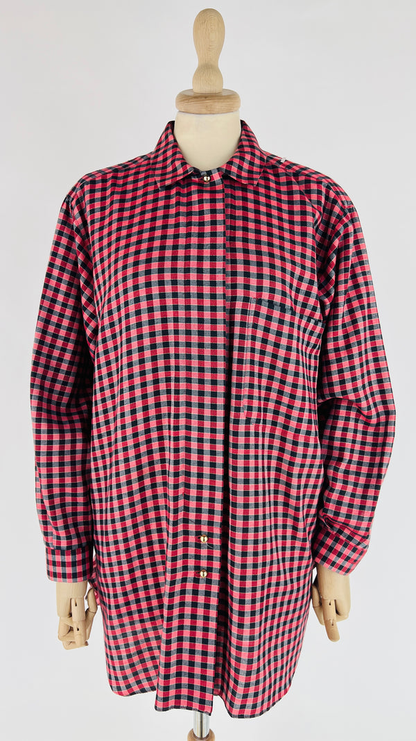 Camicia vintage oversized a quadri