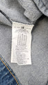 Giacca denim logo strass