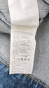 Giacca denim logo strass