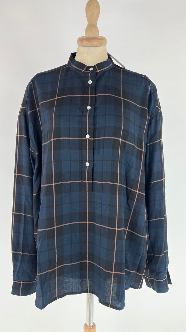 Camicia tartan con cartellino