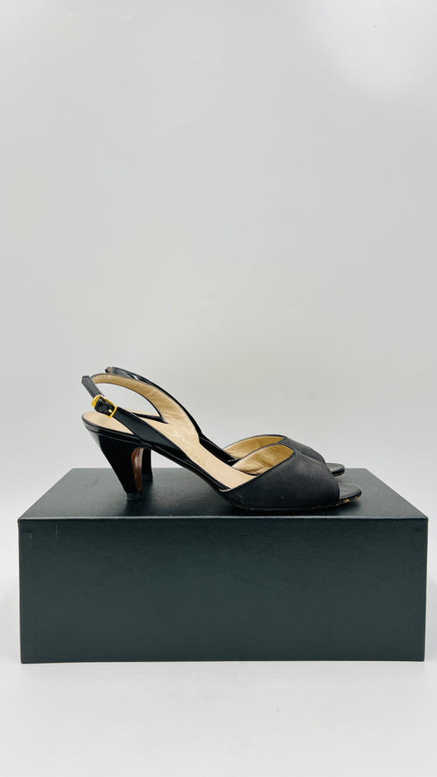 Sandali vintage tacco basso
