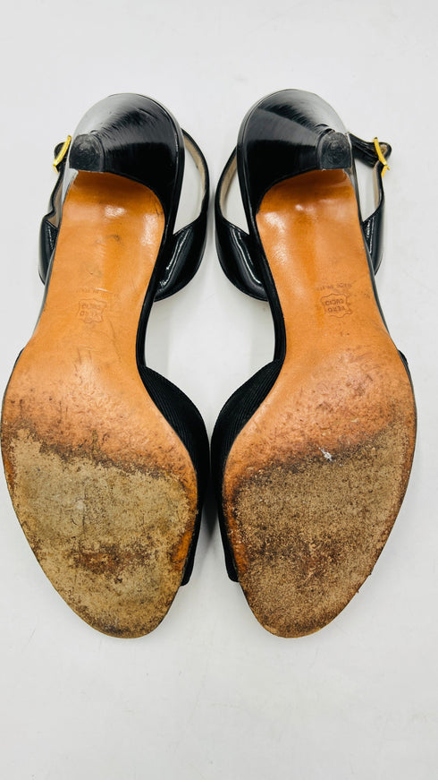 Sandali vintage tacco basso