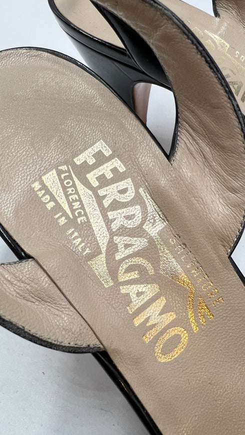 Sandali vintage tacco basso