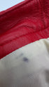Shorts in pelle rossi