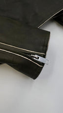 Biker in pelle verde Celine