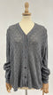 Cardigan a V traforato