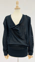 Top nero in cotone