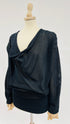 Top nero in cotone