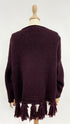 Maglia over con frange