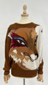 Maglia vintage con volpe