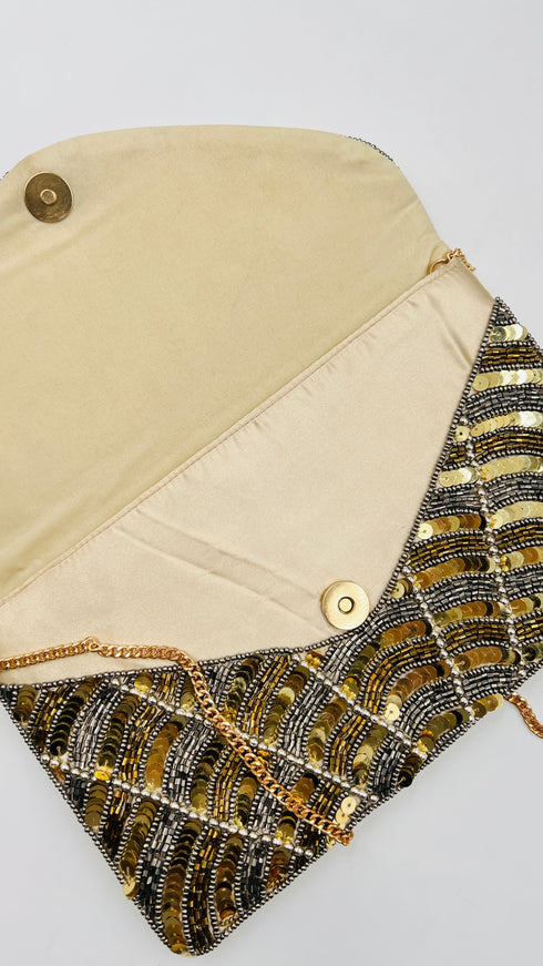 Borsa paillettes cartellino