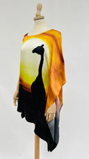 Abito asimmetrico con giraffa Just Cavalli