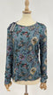 Maglia fantasia peonie