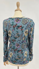 Maglia fantasia peonie Camicetta snob