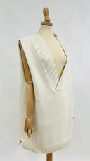 Maxi gilet color panna Erendira