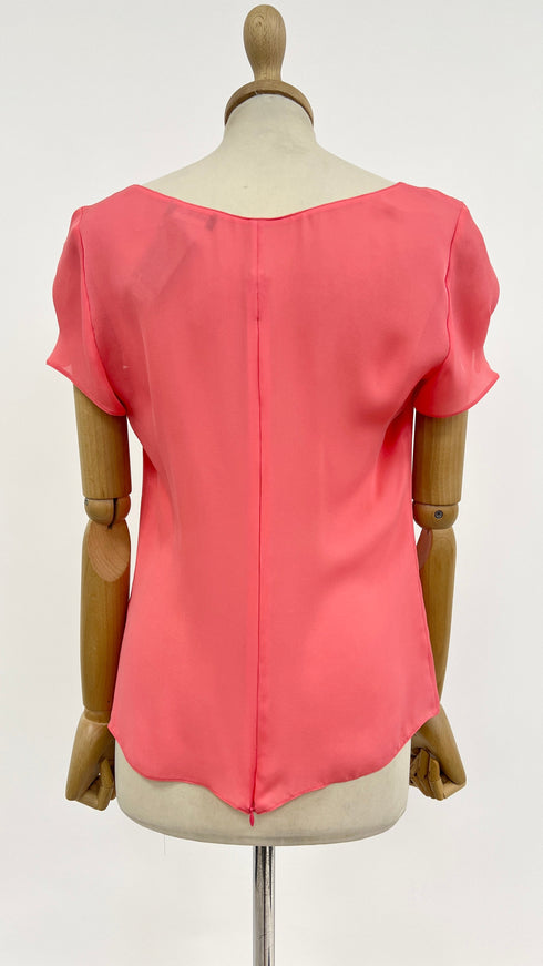 Blusa crepe rosa