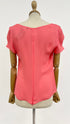 Blusa crepe rosa