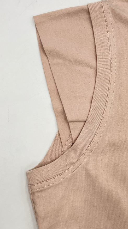 Canotta in cotone rosa