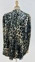 Cardigan velluto satin animalier