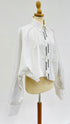 Camicia bianca asimmetrica
