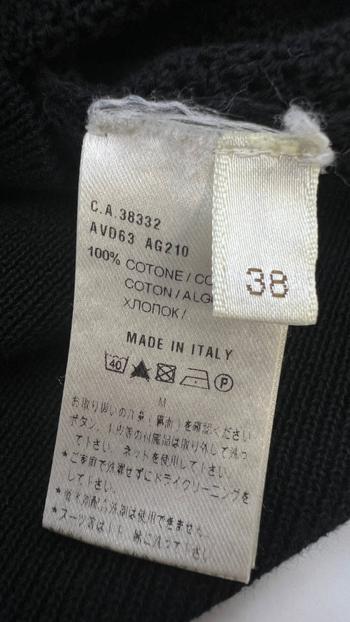 Top nero in cotone